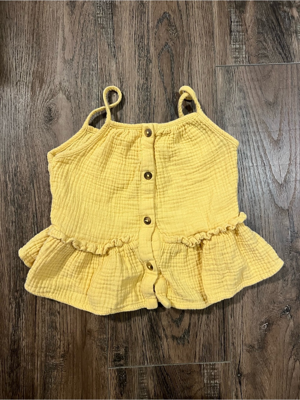 Cat & Jack Soft Yellow Textured Baby Top